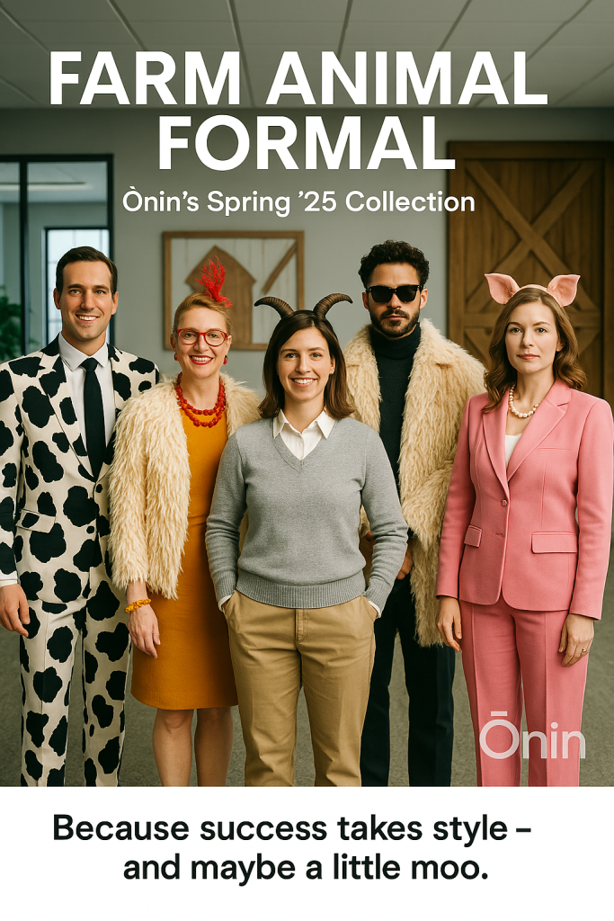 Proposal: Implementing a ‘Farm Animal Formal’ Dress Code, Because honestly, how have we not done this already?